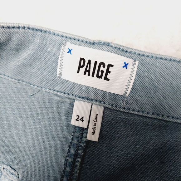 NEW PAIGE Women's Brigitte Self Tie Angled Pockets in Vintage Light Slate P301 - Picture 9 of 11